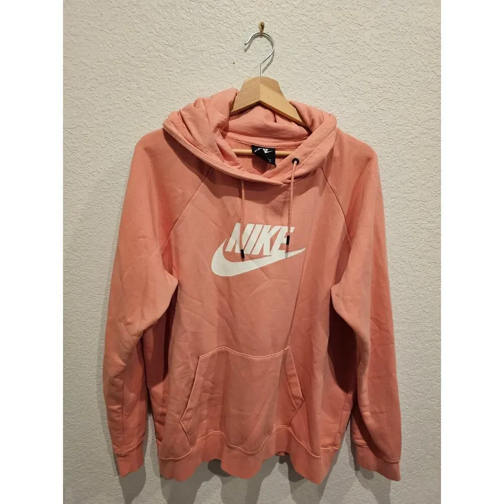 Nike Crop Light Pink Hoodie Size xl